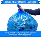 Reli. SuperValue 33 Gallon Recycling Bags (240 Count, Bulk) Made in the USA - Blue Trash Bags, 30-33 Gallon | Blue Recycling, Garbage | 33Gal with 30Gal, 33Gal, 35Gal Capacity