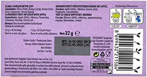 Dogadan Apple Herbal Tea - 20 Tea Bags