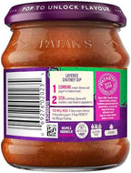 Patak’s Hot Mango Chutney - Sweet & Spicy Mango Chutney with Paprika & Red Chile - Vegan & Gluten-Free - Perfect for Meats, Cheese Platters & Veggie Dips - 12 oz (Pack of 3)