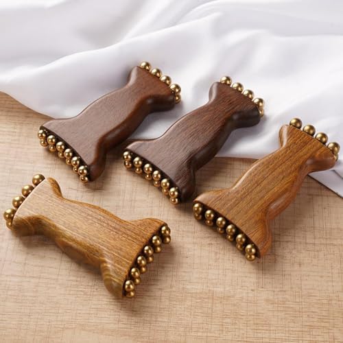 Facial Gua Sha Roller Bead Fascia Lifting Tool Cheek Beauty Massage Lymphatic Drainage Massager Trigger Point Massage Rollers