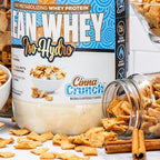 Musclesport Lean Whey Revolution™ Protein Powder - Whey Protein Isolate - Low Calorie, Low Carb, Low Fat, Incredible Flavors - 25g Protein per Scoop - 2lb Cinna Crunch