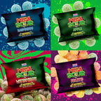 Barnetts Mega Sour Candy 4 Pack – Handmade British Sweets – Raspberry, Apple, Watermelon & Fruits – Gift or Party Treat (227 g x 4)