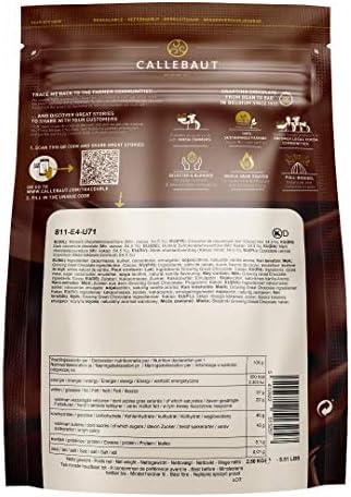 Callebaut Belgian Dark Couverture Chocolate Semisweet Callets, 54.5% - 5.5 Lbs
