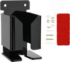 Cosmos Electric Razor Wall Mount Holder Acrylic Shaver Holder Hanger Organizer for Men Bathroom Shower Toothpaste Storage Two Installation (Solid Black)