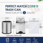 5 Gallon 120 Counts Strong Drawstring Trash Bags Garbage Bags by RayPard, Small Plastic Trash Bags fit 18-20L Trash Can for Home Office Kitchen Bathroom Bedroom, White Waste Basket Liners