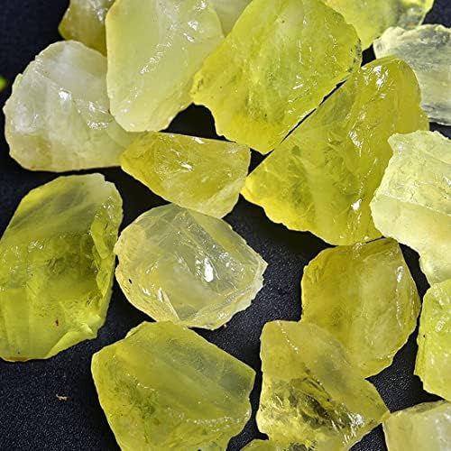 Citrine Raw Crystals, Large 1.25-2.0" Healing Crystals Natural Rough Stones Crystal for Tumbling, Cabbing, Fountain Rocks, Decoration, Polishing, Wire Wrapping, Wicca & Reiki