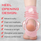 Honoson 2 Pcs Ankle Brace Kids Ankle Support for Sport Sprained Neoprene Breathable Compression Sleeve with Adjustable Wrap for Youth Child Boy Girl Plantar Fasciitis Achilles Tendonitis(Pink,S)