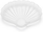 Erliway Natural Selenite Seashell 2.75" Large Selenite Quartz Crystal Seashell Healing Stone Carved Ornaments for Cleansing Protection Reiki Spiritual Healing Home Decor