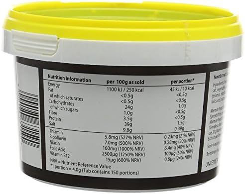 Marmite Yeast Extract Tub 600g