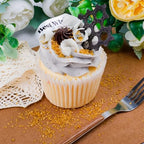 Gold Sanding Sugar - Sparkling Sugar Crystals for Baking Decorations (130g/4.6oz) - Edible on Cookies, Cupcakes, Cakes, Ice Cream | Wedding, Party, Valentines Sugar Sprinkles