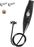 Replacement Hose and Handle Parts Compatible with Waterpik Replacement Parts - Waterpik Water Flosser WP-100 WP-300 WP-660 WP-900 Series Oral Irrigator, Oral Hygiene Accessories(Slide Switch, Black)