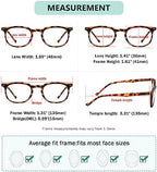 Eyekepper (Must Buy Both Eye) Tortoise-Left Eye +1.25 Reading Glasses Different Strength Each Eye Retro Readers