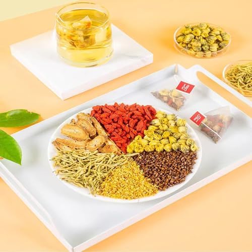 Chrysanthemum Cassia Seed Tea Bags 8.81oz (5g×50packets) Goji Berries Osmanthus Honeysuckle Combination of Floral Tea