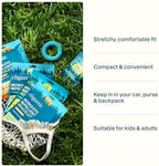 Cliganic 20 Pack Mosquito Repellent Bracelets for Adults & Kids (Neutral Colors) - Natural DEET-Free Bands, Individually Wrapped