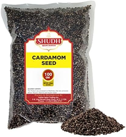 SHUDH Cardamom Seeds 100 Gram | All Natural | Vegan | Gluten Friendly | NON-GMO | Product of India
