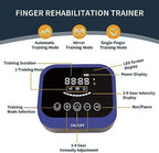 Hand Rehabilitation Robot Gloves Mobility Finger Training Equipment for Hemiplegia Stroke Cerebral Palsy Patient with USB Chargeable (Blue Size Large) Left Hand