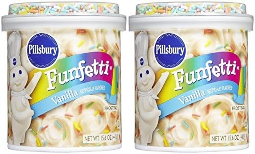Pillsbury Vanilla Funfetti Frosting, 15.2 oz, 6 pk