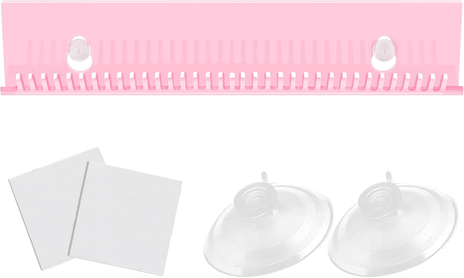 Hair Extension Hanger Weft Storage Rack for Washing Styling Clip-In Extensions Stand Display Mount Accessories Pink Professional Salon Tool Organizer