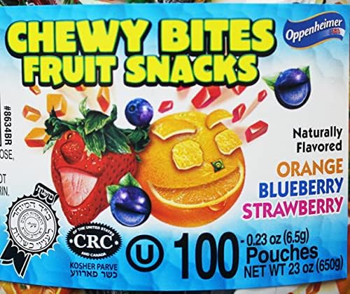 100 Fruit Nuggets Mini Pouches Kosher Vitamin C 66% Real Juice All Natural Flavors Gluten Free - By Au'some