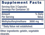 Life Extension MSM, 1000 mg, methylsulfonylmethane, Supports Healthy Joints, antioxidant Support, Gluten-Free, Non-GMO, 100 Capsules
