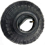 Potreba Tire & Inner Tube Set 4.10/3.50-4 (Fits 3.00-4) — 10" Pneumatic Wheel Kit for Wheelbarrow, Hand Trolley, 4" Rim