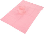 Massage Table Cover Protector, with Face Hole 70 X 100cmCotton Massage Table Cover Bed Topper Beauty Salon Bed Sheet (Pink)