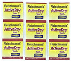 Fleischmann's Yeast, Active, Dry, 0.75-Ounce Packet (Pack of 9)