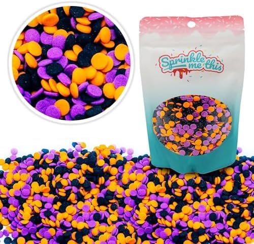 Halloween Party Edible Decorations Sprinkle Blends - A Spooky 4 Ounce Variety (Trick or Treat Mix)