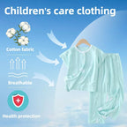 Disability Clothing for Home Care Postoperative Fracture Pure Cotton Paste Short-Sleeved Suit