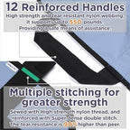 Multipurpose 72" x 40" Positioning Bed Pad with Reinforced Handles - Reusable & Washable Transfer Sheet for Turning, Lifting & Repositioning - Double-Sided Nylon Fabric, Blue Gray