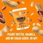 Lakanto Peanut Butter Crunch Granola - Quick Breakfast Cereal, Monk Fruit Sweetner and Erythritol, No Sugar Added, Vegan, Gluten Free, Grain Free, Keto Diet Friendly, 2g Net Carbs - Peanut Butter 11 oz