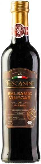 Tuscanini Balsamic Vinegar of Modena Italy, 6% Acidity, 16.9oz | Premium Chef Grade Quality | Glass Bottle | Certified Kosher | Made in Italy