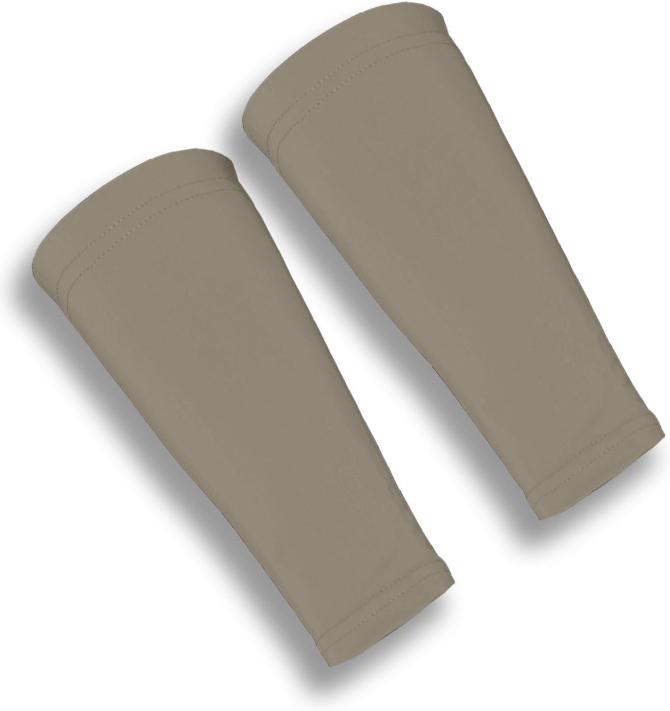 SKINGUARDS Skin Protection Forearm Sleeves + Protects Aging or Thin Skin + UV Protection - Unisex + Made in USA (Pair of Thin Skin Forearm Covers) (Cappuccino, Petite)
