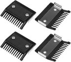 4PCS Clipper Attachment Comb No.1 3mm, Metal Back Guide Comb for Hair Clippers - Precision Cutting for Barber & Home Use