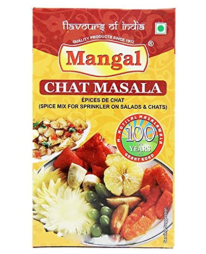 Mangal - Chat Masala - (spice mix for sprinkler on salads and chats) - 100g - (pack of 4)
