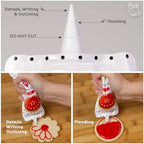 Cake Mate Cookie Icing, Fast-Drying Squeeze Pouch Icing for Decorating Sugar Cookies & Gingerbread, 7 oz., Red
