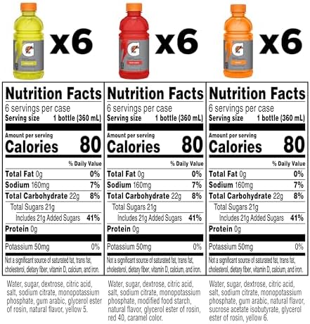 Gatorade Thirst Quencher Sports Drink, Variety Pack, 12 Fl Oz (Pack of 18)