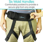 Vive Transfer Belt with Leg Loops - Medical Nursing Safety Gait Assist Device - Bariatrics, Pediatric, Elderly, Occupational and Physical Therapy - Long Strap and Quick Release Metal Buckle - 52 Inch