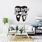 Tooth Be Told We Love Our Patients Quote Decal Dental Office Waiting Room Gift for Dentists Removable Vinyl Wall Sticker BD849 (M 15x15inch, Black)
