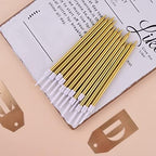 PHD CAKE Gold Long Thin Metallic Birthday Candles, Cake Candles, Birthday Parties, Wedding Decorations, Party Candles, Cake Decorations