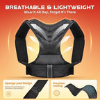 Posture Corrector for Men and Women, Breathable Back Brace, Lumbar Support, Super Lightweight Posture, Neck, Shoulders and Back, Straight Shoulders (Small)