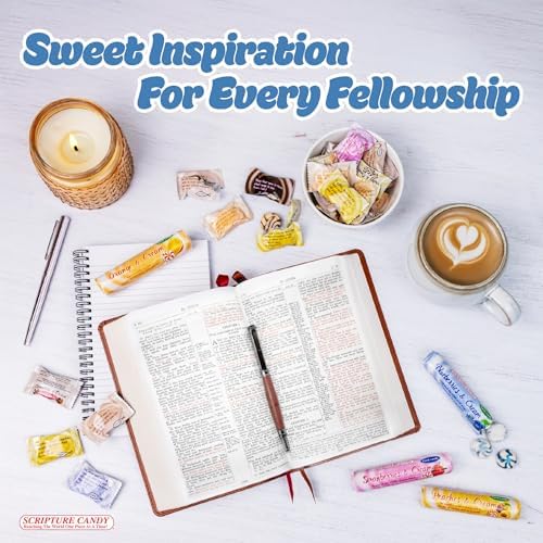 Scripture Candy, Sugar Free Fish Shaped Cinnamon Flavored Mints in a Pocket Sized Tin, 9 Count