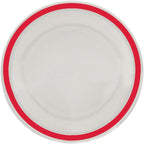 NRS Healthcare Red Small Rimmed Plate