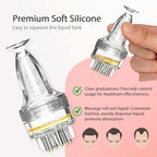 Minoxidil Applicator, Hair Oil Applicator, Scalp Oil Applicator, Mini Scalp Massager Hair Growth, Bottle Minoxidil Applicator Brush Tool, Minoxidil Application Tool with Massage Roller Ball