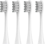 4 pcs/Set Replacement Brush Heads Compatible with Oclean X/X PRO/ Z1/ F1/ One/Air 2/ SE Sonic Electric Toothbrush Dupont Bristle Nozzles(Gray)