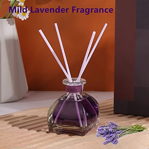 Lavender Diffuser Set of 2, Scent Sticks, Room Air Fresheners, 2 Bottles Aromatherapy Essential Oil Set, for Bathroom Bedroom Office, Gift Sticks Defusers with 1.8oz Essential Oils Each Bottle