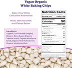 Pascha, Organic White Rice Chocolate Baking Chips, 7.1 Ounce