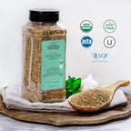 HQOExpress Organic Northern Italian Seasoning – Non GMO, Kosher, USDA Certified Organic Dried Herb Mix with Rosemary, Oregano and Basil Leaves for Pastas, Pizza and Meatballs, 12 oz. Chef Jar
