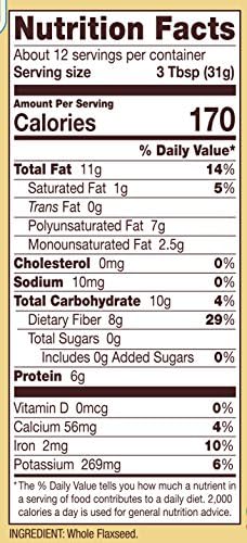 Bob's Red Mill Brown Flaxseeds, 13oz (Pack of 1) - Non GMO, Gluten Free, Vegan, Paleo Friendly, Raw, Sproutable, Kosher