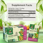 Hanan Yacon Leaf Herbal Tea - 25 Teabags of Hojas de Yacon, All Natural Leaves and Herbs from Peru